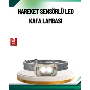 Şarjlı Wave Sensörlü Led Kafa Feneri Outdoor Kullanım