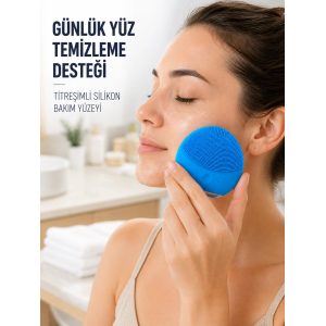 Şarjlı Yüz Temizleme Cihazı Yumuşak Silikon Titreşimli Cilt Bakım Fırçası