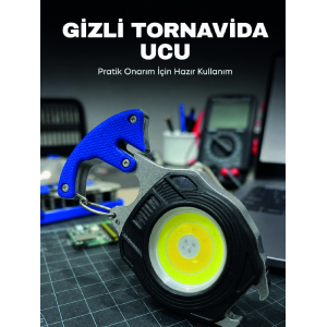 Sb Type-c Şarjlı Cob Led Çok Amaçlı Acil Durum Feneri Kamp Araç Ve Günlük Kullanım