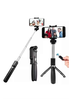 Selfie Çubuğu Tripod Bluetooth Kumandalı Selfie Çubuğu Telefon Tutucu