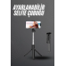 Selfie Çubuğu Tripod Bluetooth Kumandalı Selfie Çubuğu Telefon Tutucu
