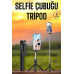 Selfie Çubuğu Tripod Kumandalı Telefon Tutucu Siyah