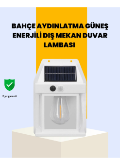Sensörlü Solar Led Dış Duvar Aydınlatma