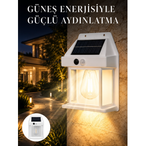 Sensörlü Solar Led Dış Duvar Aydınlatma Yeni Nesil