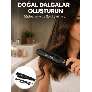 Seramik Plakalı Daling Saç Düzleştirici Kırılma Ve Dolanma Önleyici Yeni Nesil