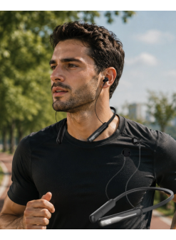 Ses Değiştirme Özellikli Boyun Askılı Bluetooth Spor Kulaklığı
