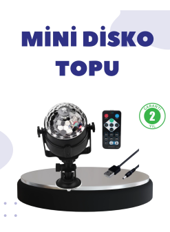 Ses Duyarlı Mini Disko Küre Lamba