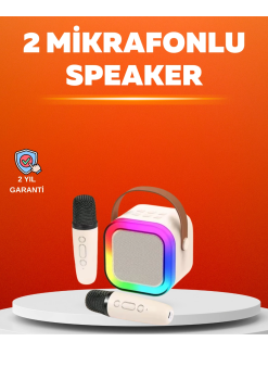 Ses Efektli Mikrofonlu Kablosuz Karaoke Sistemi