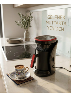 Sesli Uyarılı Türk Kahvesi Makinesi Otomatik Kapanma Ve Damlama Emniyetli