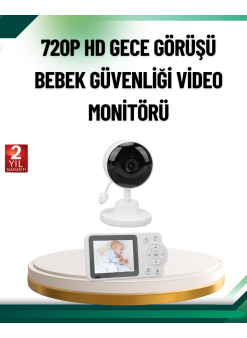 Sesli Ve Görüntülü Bebek Kamerası Sıcaklık Takipli