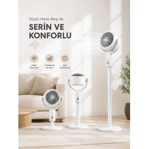 Sessiz Çalışma Özelliğiyle Rahat Kullanım Sunan Dikey Vantilatör