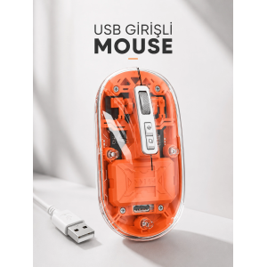 Sessiz Kablosuz Usb Girişli Mouse Fare Yüksek Performanslı