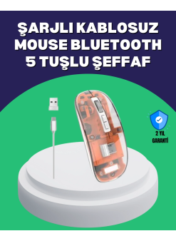 Sessiz Ve Ergonomik Kablosuz Fare - 30 Gün Kullanım, 2 Modlu Bağlantı