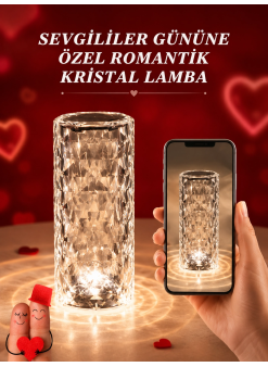 Sevgililer Günü İçin Hediye Kristal Lamba Sevgiliye Hediye Usb Şarjlı Gece Lambası (kopya)
