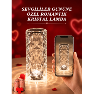 Sevgililer Günü İçin Hediye Kristal Lamba Sevgiliye Hediye Usb Şarjlı Gece Lambası (kopya)