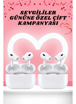 Sevgiliye Hediye Çift Kulaklığı Yeni Nesil Pro Kulaklık Sevgililer Gününe Özel Kampanya