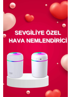 Sevgiliye Hediye Led Işıklı Hava Nemlendirici Usb Şarjlı Sevgiliye Özel