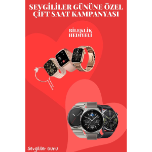 Sevgiliye Özel Yeni Nesil Akıllı Saat Çiftlere Özel Kampanya Çift Saatleri