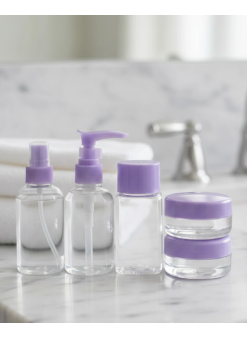 Seyahat İçin 5’li Şeffaf Kozmetik Şişe Seti 30 Ml