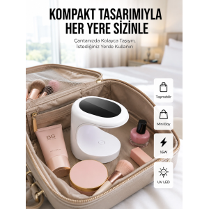 Seyehat Tipi Mini Oje Kurutucu Ultraviole Mor Işık Protez Tırnak Kurutucu
