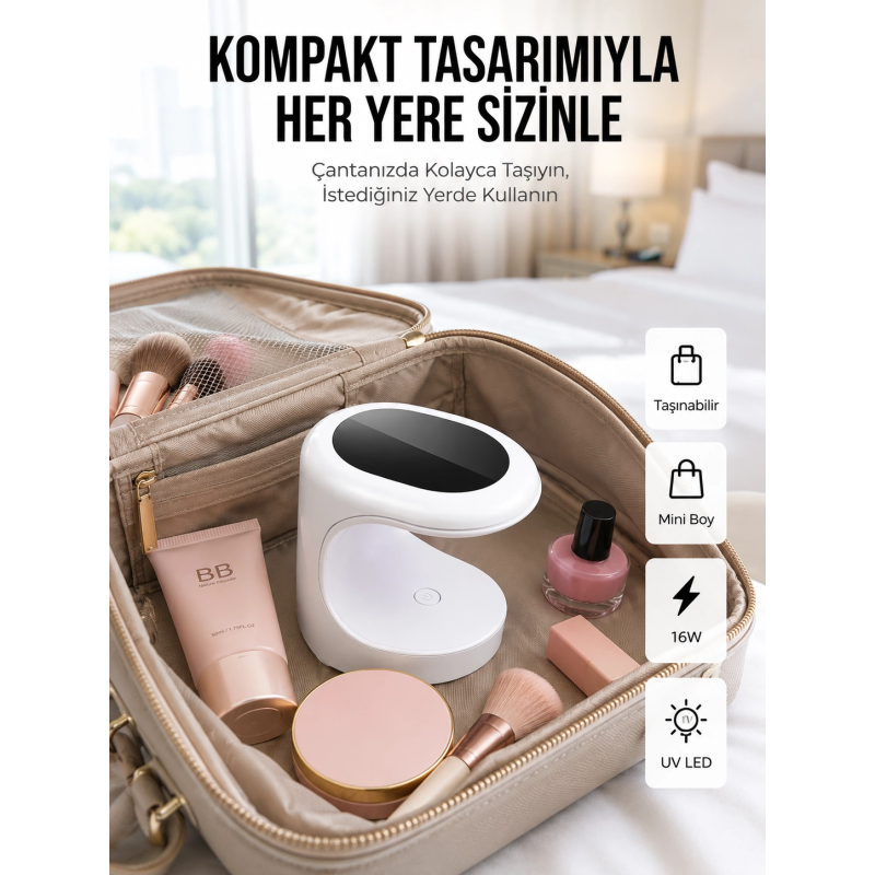 Seyehat Tipi Mini Oje Kurutucu Ultraviole Mor Işık Protez Tırnak Kurutucu Seyehat Tipi Mini Oje Kurutucu Ultraviole Mor Işık Protez Tırnak Kurutucu