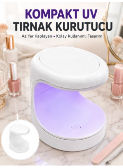 Seyehat Tipi Mini Oje Kurutucu Ultraviole Mor Işık Protez Tırnak Kurutucu Yeni Nesil