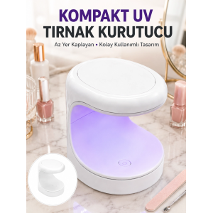 Seyehat Tipi Mini Oje Kurutucu Ultraviole Mor Işık Protez Tırnak Kurutucu Yeni Nesil