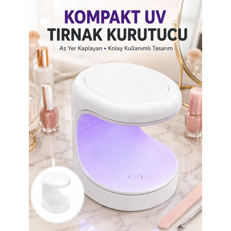 Seyehat Tipi Mini Oje Kurutucu Ultraviole Mor Işık Protez Tırnak Kurutucu Yeni Nesil Seyehat Tipi Mini Oje Kurutucu Ultraviole Mor Işık Protez Tırnak Kurutucu Yeni Nesil