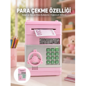 Şifreli Elektronik Para Biriktirme Kumbarası Büyük Kapasiteli