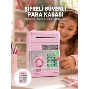Şifreli Elektronik Para Biriktirme Kumbarası Büyük Kapasiteli