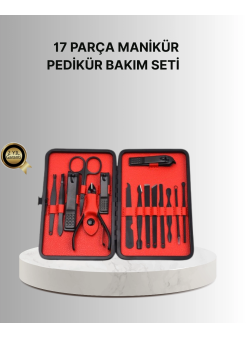 Şık Kutu Tasarımlı 17 Parça Manikür Pedikür Seti Dayanıklı Ve Hijyenik