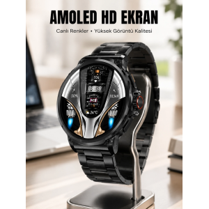 Şık Metal Kasa Ve Değiştirilebilir Kordonlarla Sw80 Smartwatch Yeni Nesil