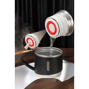 Şık Ve Dayanıklı 3 Bardaklı Termos Seti Uzun Süre Isı Koruma Özellikli