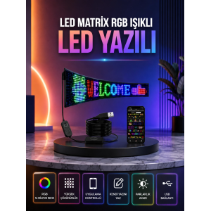 Şık Ve Fonksiyonel Rgb Led Panel Canlı Renk Yansımalı Işık Sistemi