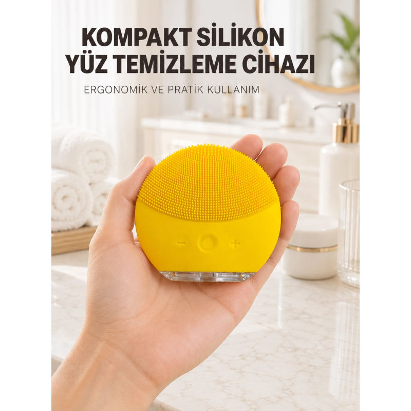 Silikon Yüz Temizleme Fırçası Titreşim Ayarlı Usb Şarjlı Cilt Bakım Cihazı Silikon Yüz Temizleme Fırçası Titreşim Ayarlı Usb Şarjlı Cilt Bakım Cihazı