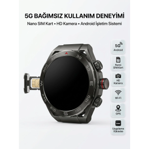 Sım Kartlı 5g Android Akıllı Saat Hd Kamera Wi-fi Gps Uygulama Yükleyebilen
