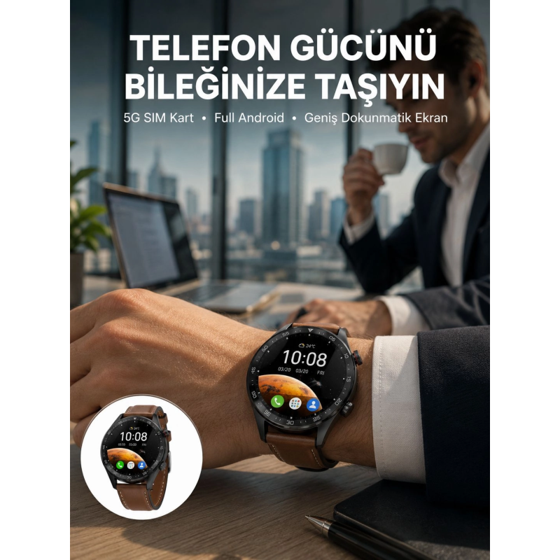 Sım Kartlı Akıllı Saat Gps Wifi Bluetooth Destekli Yeni Nesil Sım Kartlı Akıllı Saat Gps Wifi Bluetooth Destekli Yeni Nesil