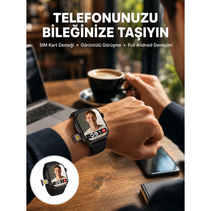 Sım Kartlı Gps Destekli Akıllı Saat Sesli Görüşmeli Yeni Nesil Sım Kartlı Gps Destekli Akıllı Saat Sesli Görüşmeli Yeni Nesil
