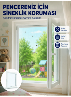 Sinek Ve Uçan Böceklere Karşı Koruyucu Pencere Sineklik Filesi
