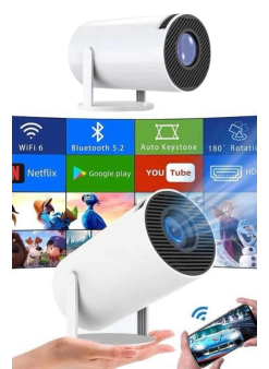 Sinema Projektörü Android Hdmı Usb Wifi Ses Çıkışlı Ayaklı Projeksiyon Taşınabilir