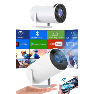 Sinema Projektörü Android Hdmı Usb Wifi Ses Çıkışlı Ayaklı Projeksiyon Taşınabilir