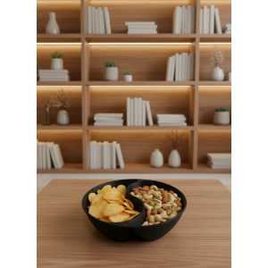 Siyah Çerezlik Kase Seti 4 Adet 3x12 Cm