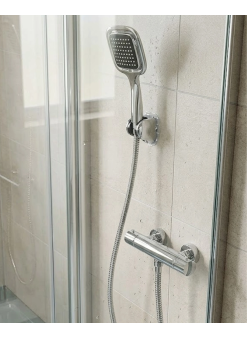 Siyah Duş Başlığı Seti Spiral Hortumlu El Duşu Ve Duvar Askısı Banyo Seti
