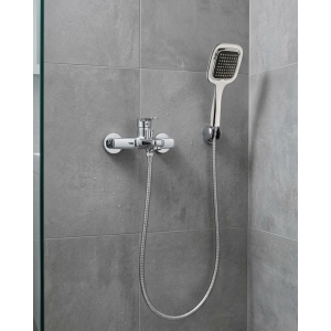 Siyah Duş Seti El Duşu Başlığı Spiral Hortum Dayanıklı Banyo Duş Aksesuarı