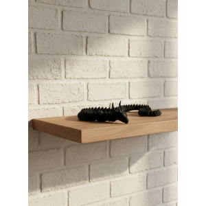 Siyah Hareketli Ejderha Figürü Esnek Gövdeli Dekoratif Tasarım 60 Cm