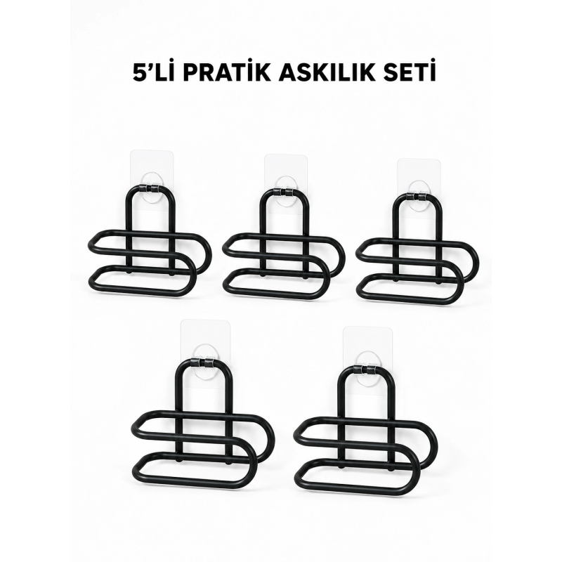 Siyah Metal Wc Kağıtlık Yapışkanlı Tuvalet Kağıdı Rulo Tutucu 5 Adet Avantajlı Set Siyah Metal Wc Kağıtlık Yapışkanlı Tuvalet Kağıdı Rulo Tutucu 5 Adet Avantajlı Set