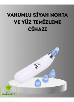 Siyah Nokta Ve Gözenek Temizleyici Vakumlu Cihaz – Masajlı Derin Temizlik Teknolojisi