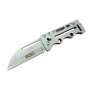 Sog Ac78 Gri Yaprak Kamp Çakı 14,5 Cm - Metal Sap, Kılıflı