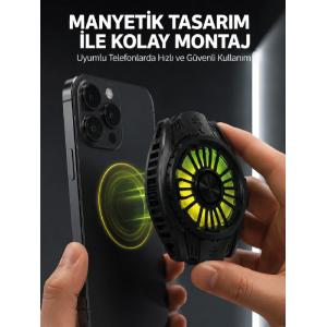 Soğutma Teknolojili Rgb Işıklı Telefon Soğutucu