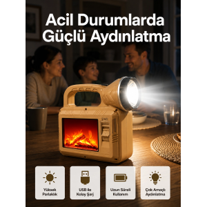 Solar Alev Lambası – Kamp, Bahçe Ve Dış Mekan İçin